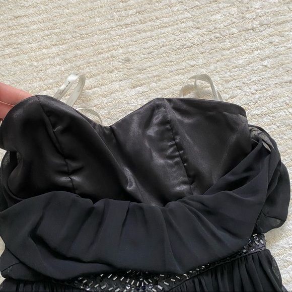 Little Mistress chiffon black dress - Picture 9 of 16